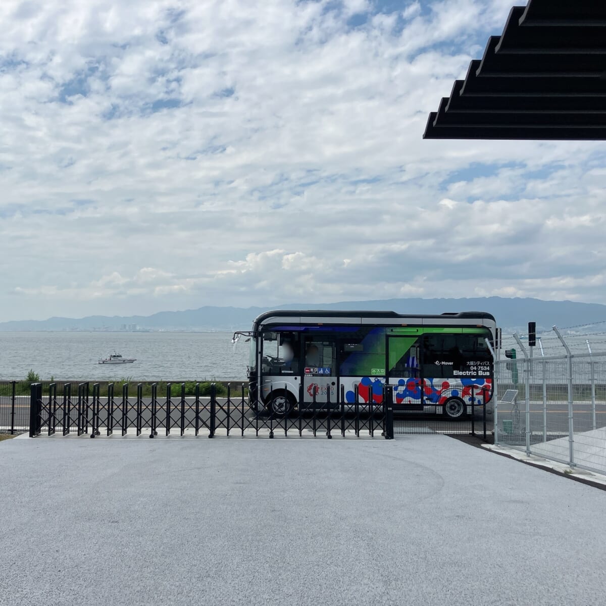 大阪万博で乗った自動運転バス