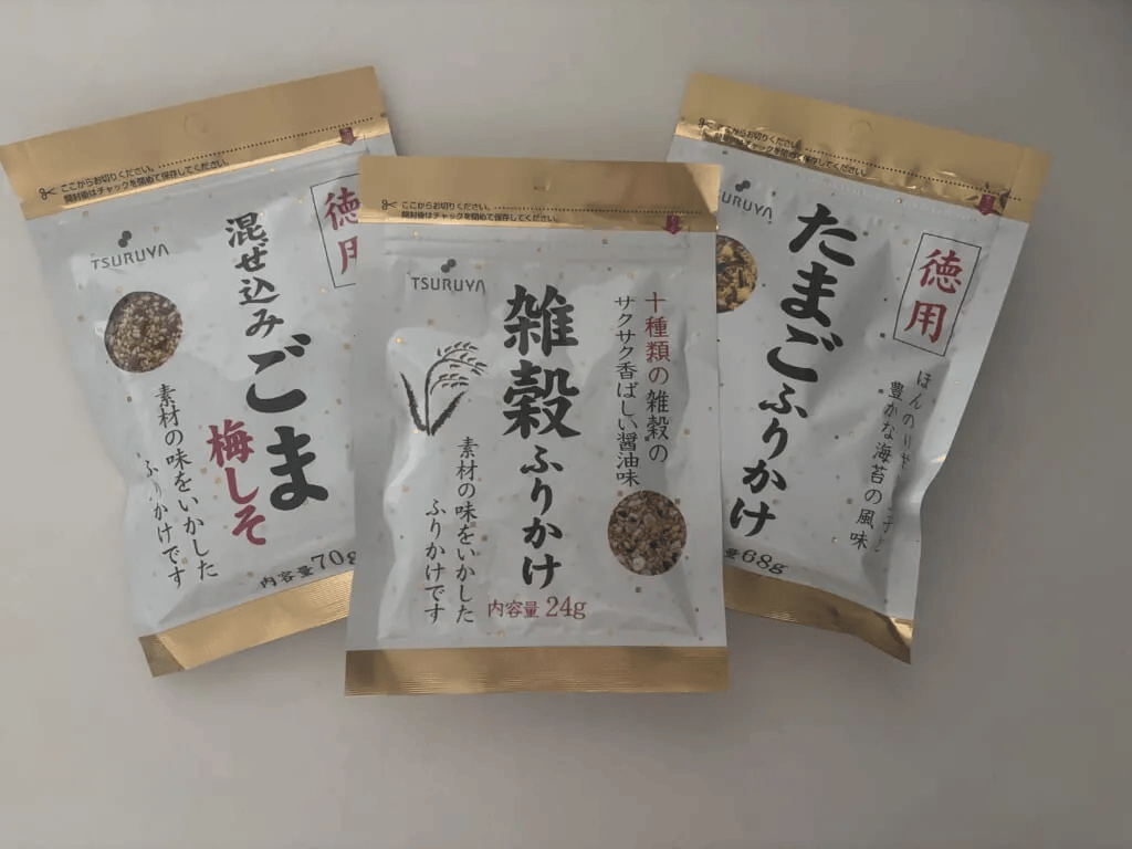 【ツルヤ】「雑穀ふりかけ」などふりかけ3種集合