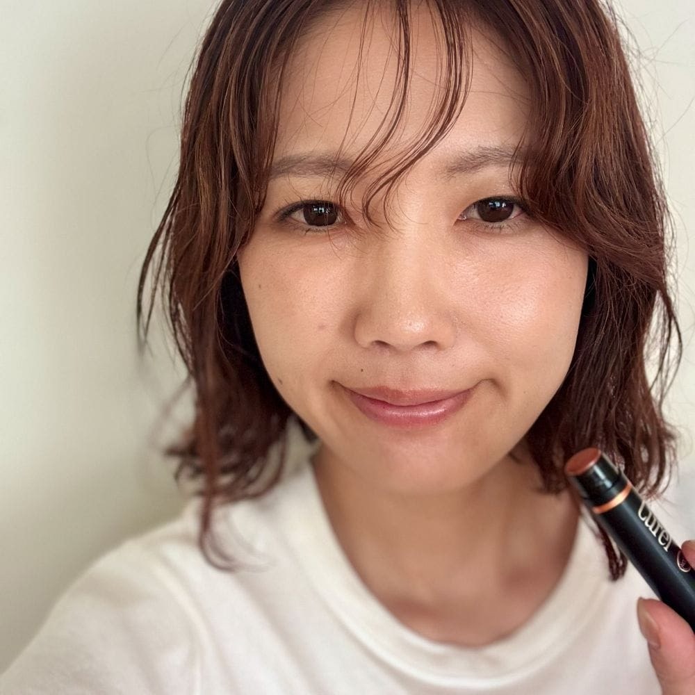 キュレル リップケアクリーム セラミド 美発色ピンク ベージュ レッド ボルドー