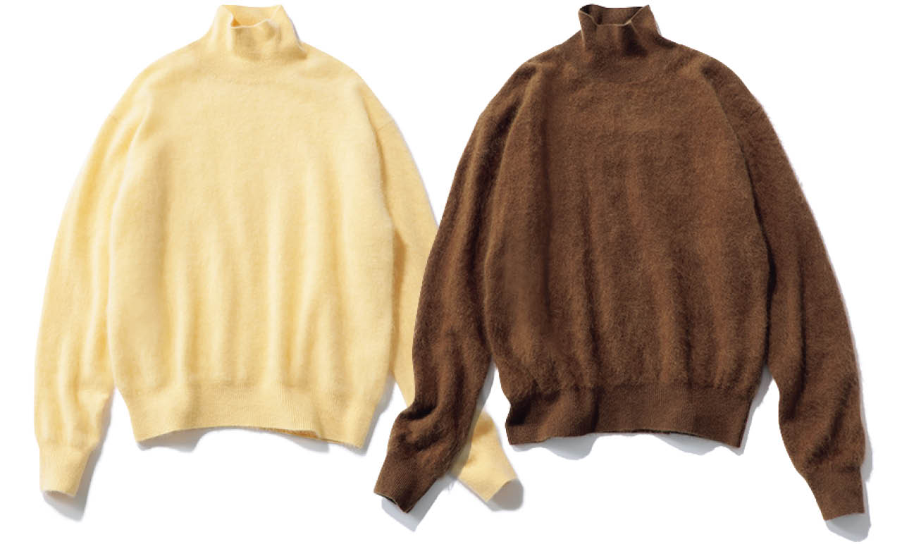 20th Anniv. LEE限定 12closet(トゥエルブクローゼット)【石上美津江さんコラボ】極上ウールハイネックニット