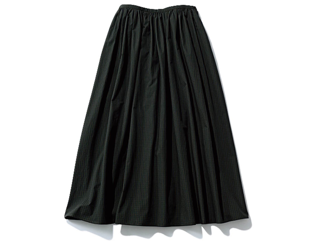 20th Anniv. LEE限定 12closet(トゥエルブクローゼット)【洗える】【石上美津江さんコラボ】チェックギャザースカート