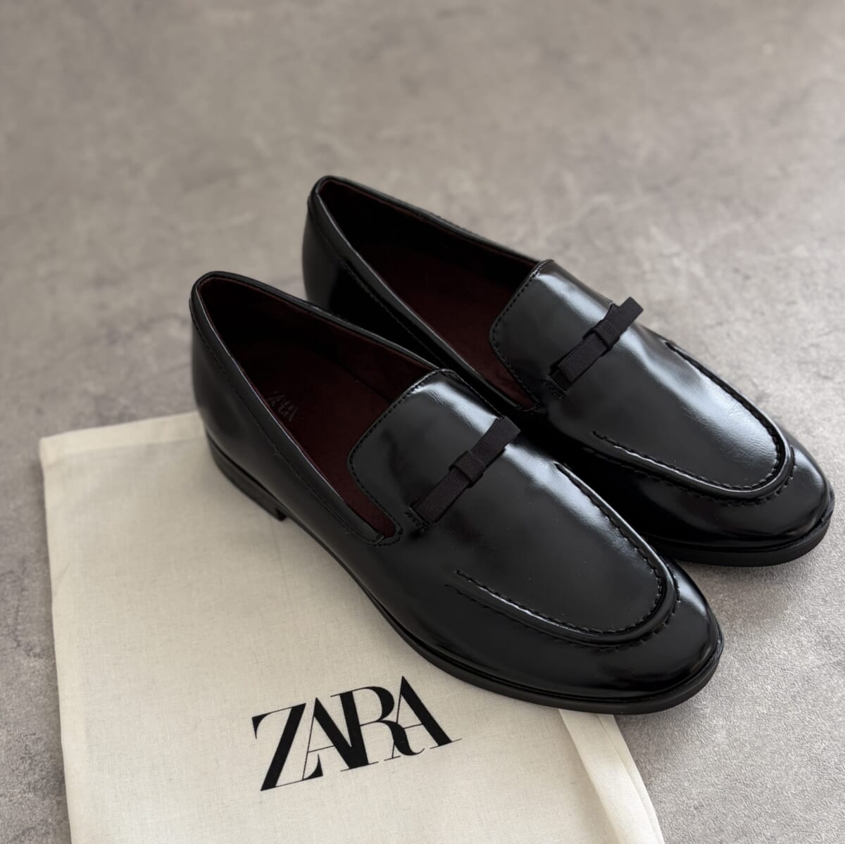 ZARA リボンローファー 40代