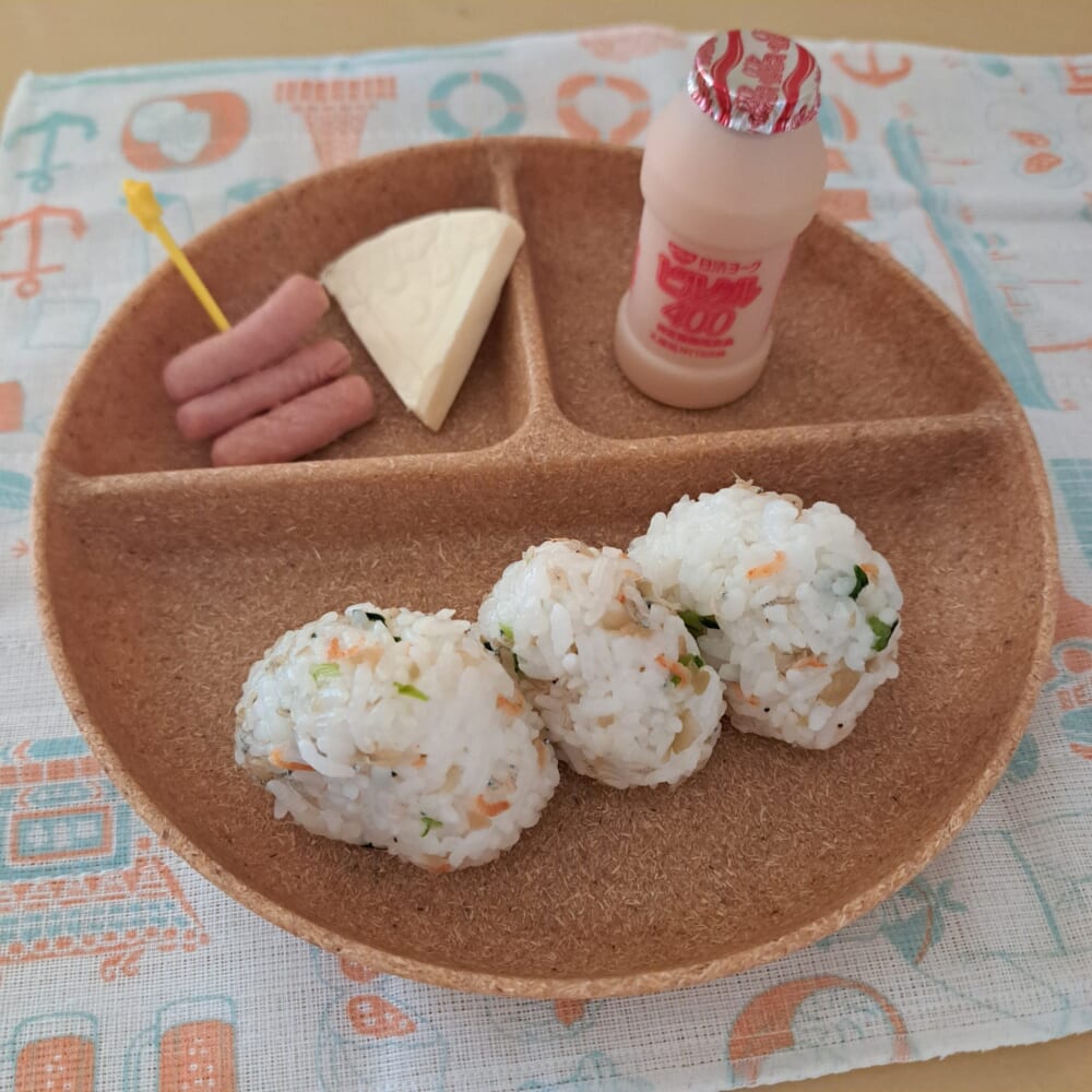 今朝の長男の朝ごはん
