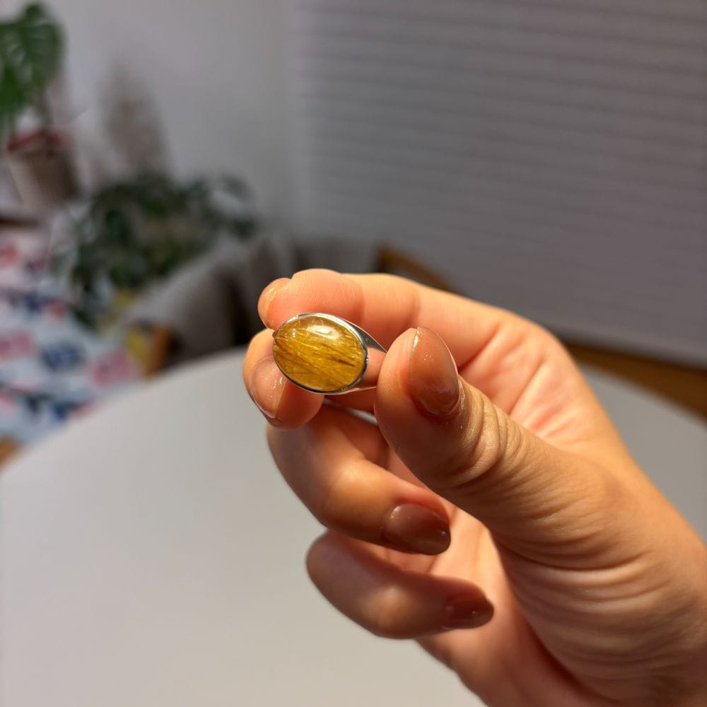マリハのシグネチャーリング・ゴールドルチルクォーツを購入