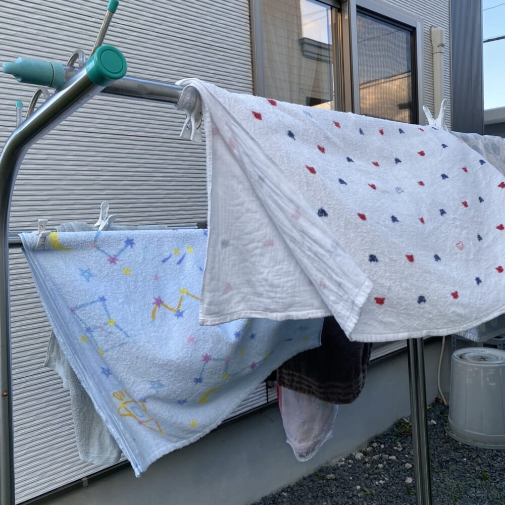 バスタオル 洗濯 家事