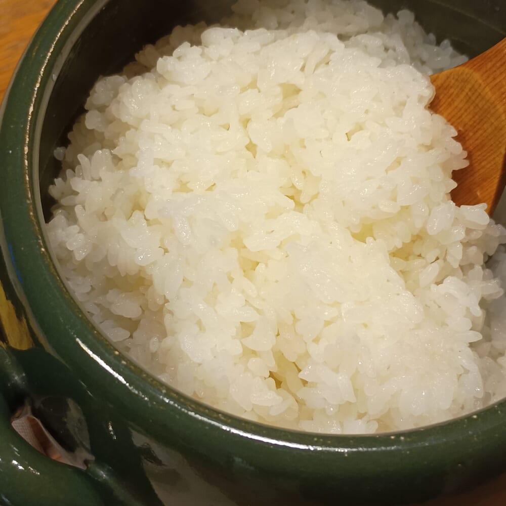 土鍋 新米 炊き立て
