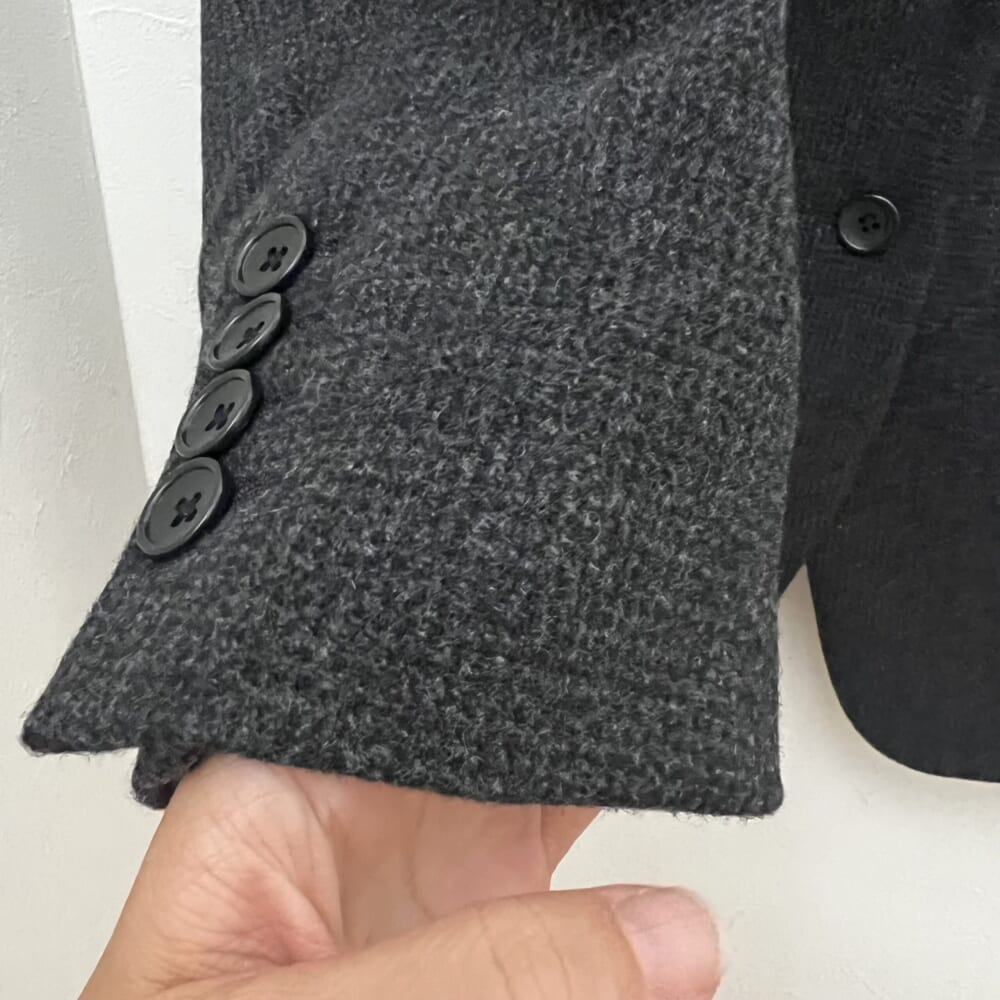 anuke　ウールジャケット　秋　購入品　グレー　秋冬アウター ヘリンボーン