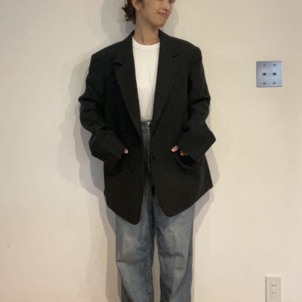 anuke　ウールジャケット　秋　購入品　グレー　秋冬アウター