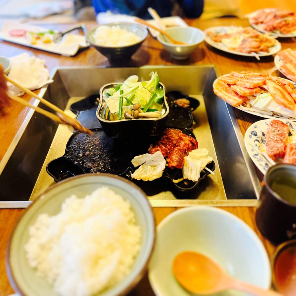 長野県岡谷市 焼肉ジンギスカン縁結岡谷店 義経鍋
