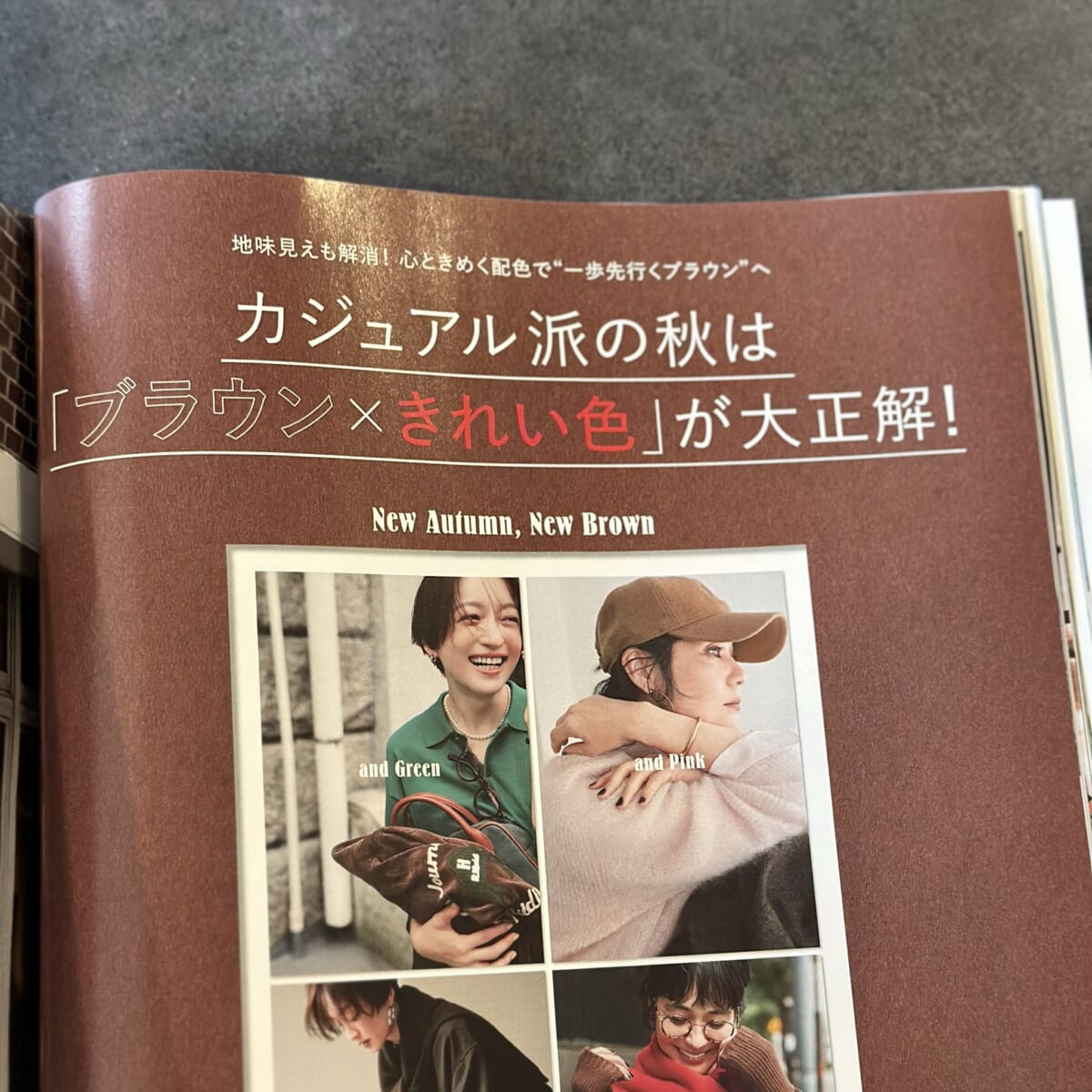 LEE11月号 ブラウン×きれい色