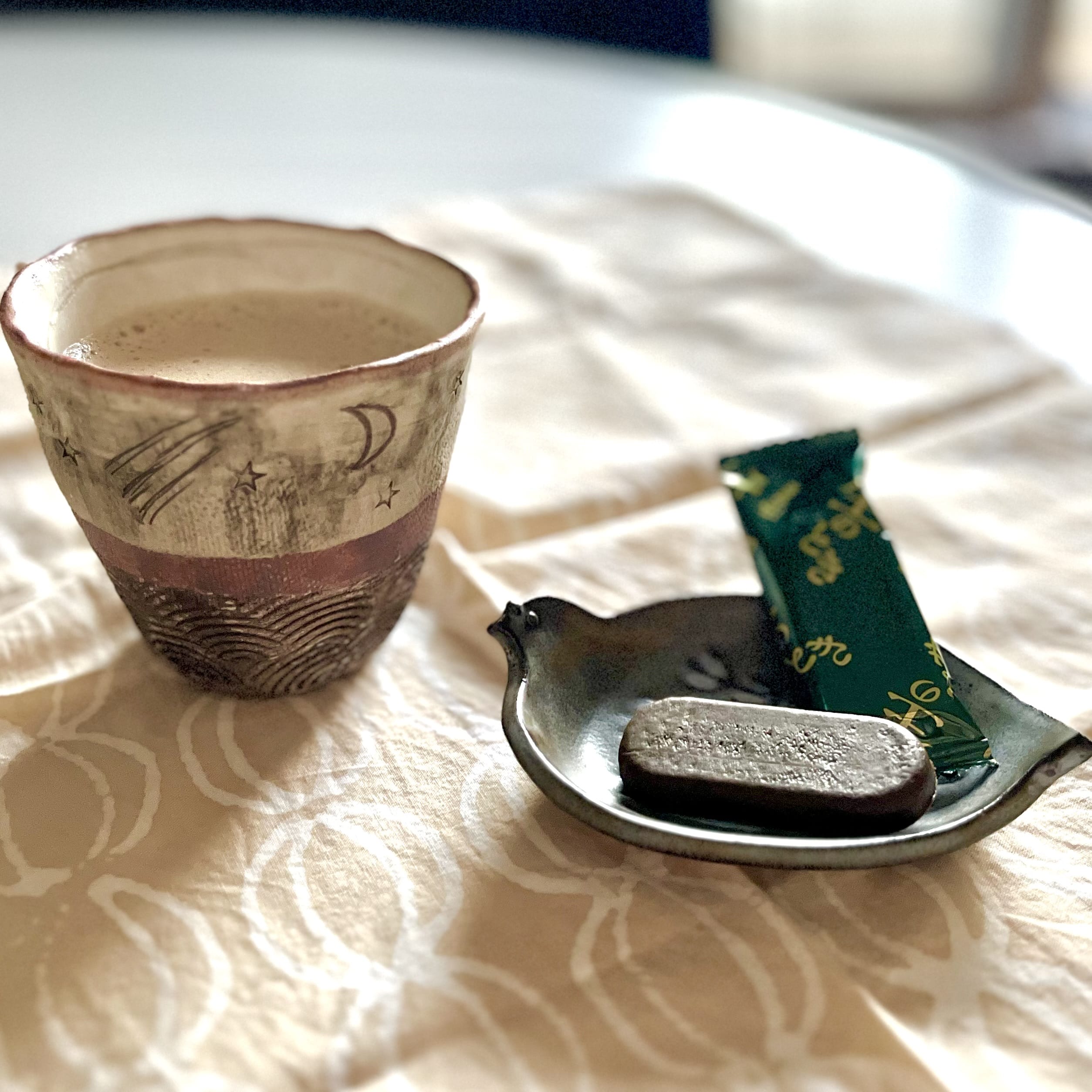 お菓子　コーヒー　チョコレート　飲み物