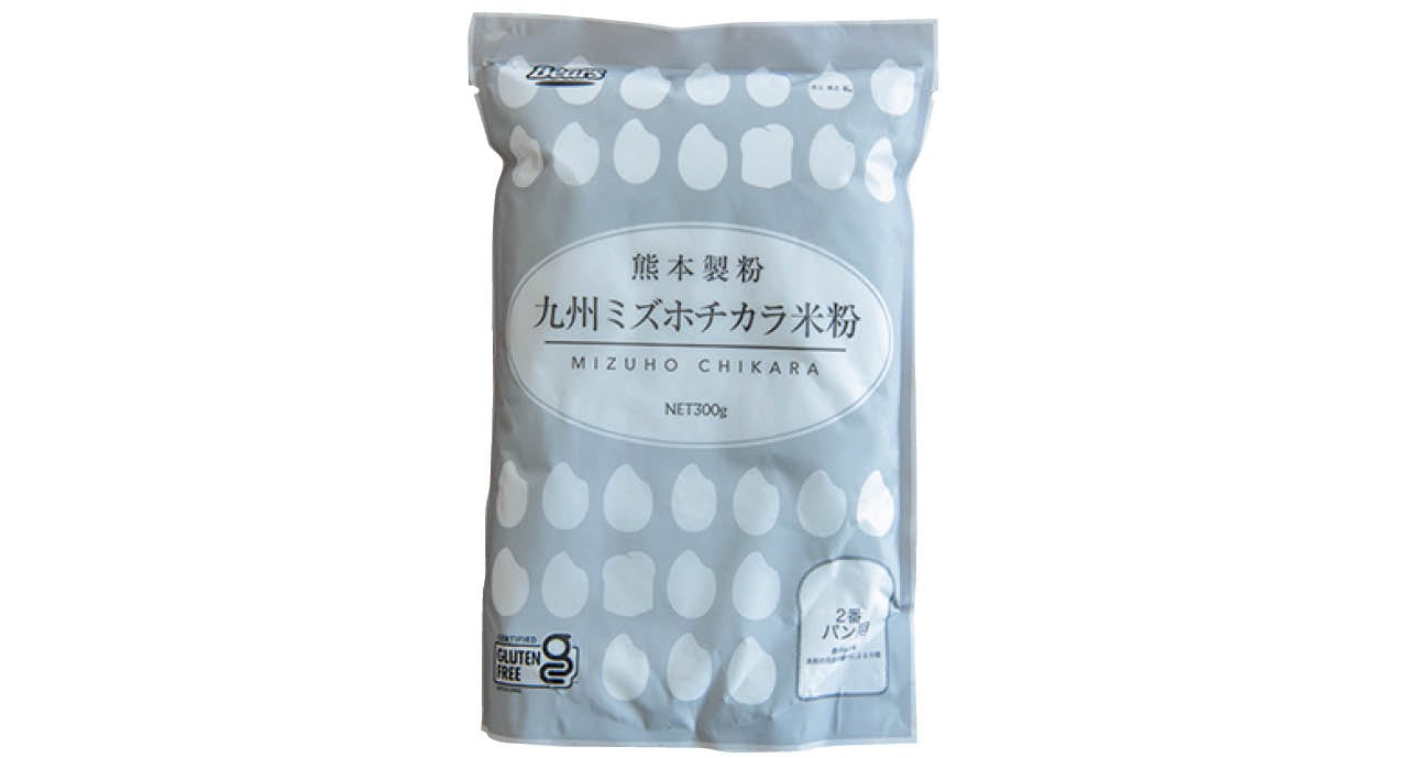 九州ミズホチカラ米粉 300g入り¥324/熊本製粉