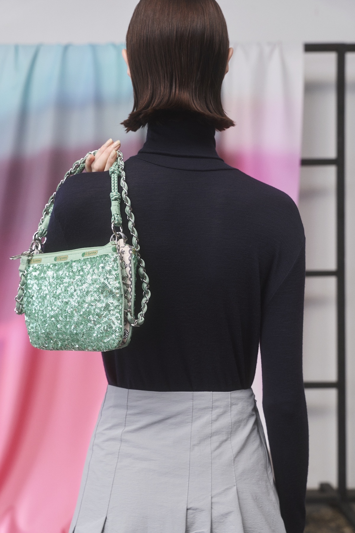 2Pouch Chain Bag スパンコール
