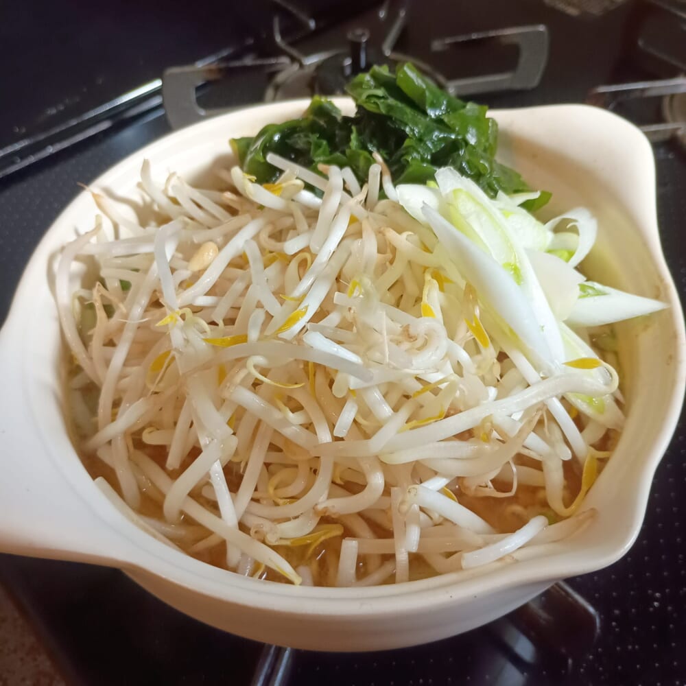 中川政七商店 野菜がたくさん食べられるひとり土鍋 サッポロ一番 みそラーメン