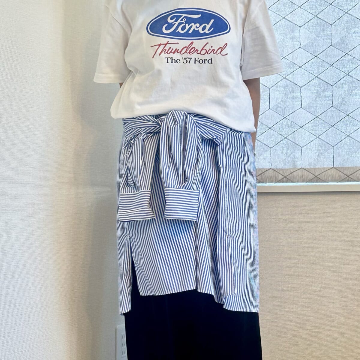 スカート風腰巻きアレンジ