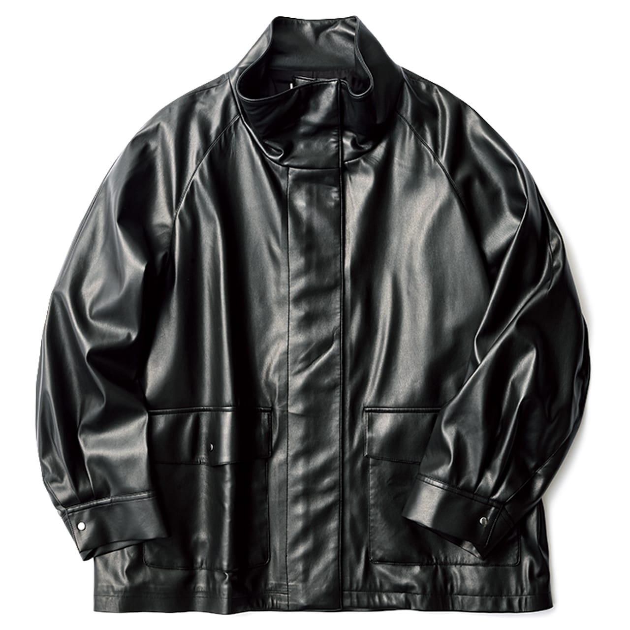 Liesse（リエス）のレザー見えジャケット　￥42900