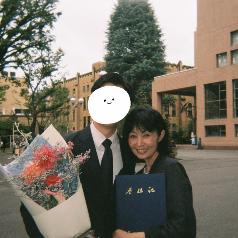 息子と私 大学卒業 卒業式