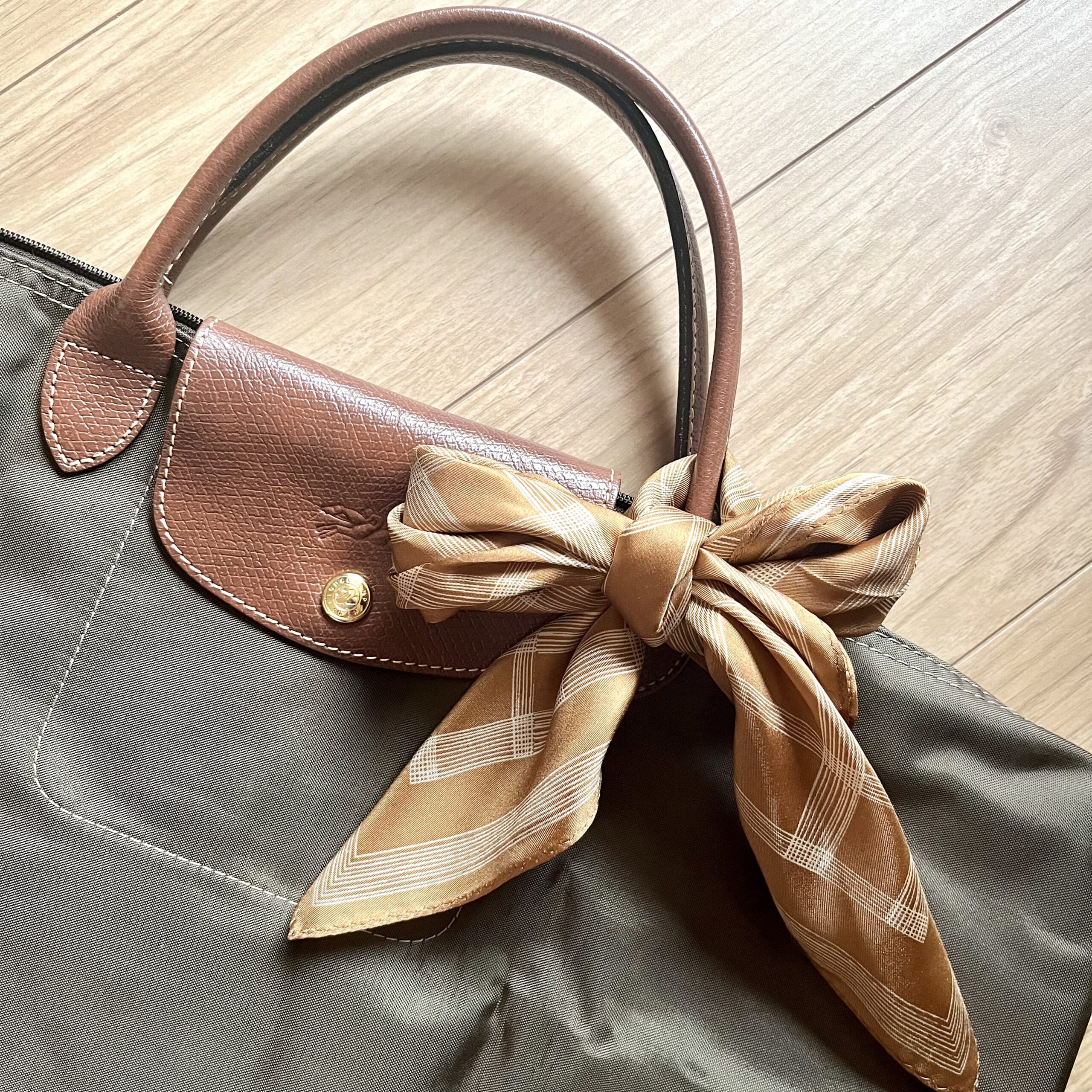 スカーフ バッグ 巻き物