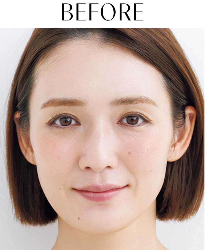LEEキャラクター大橋真代さんBEFORE
