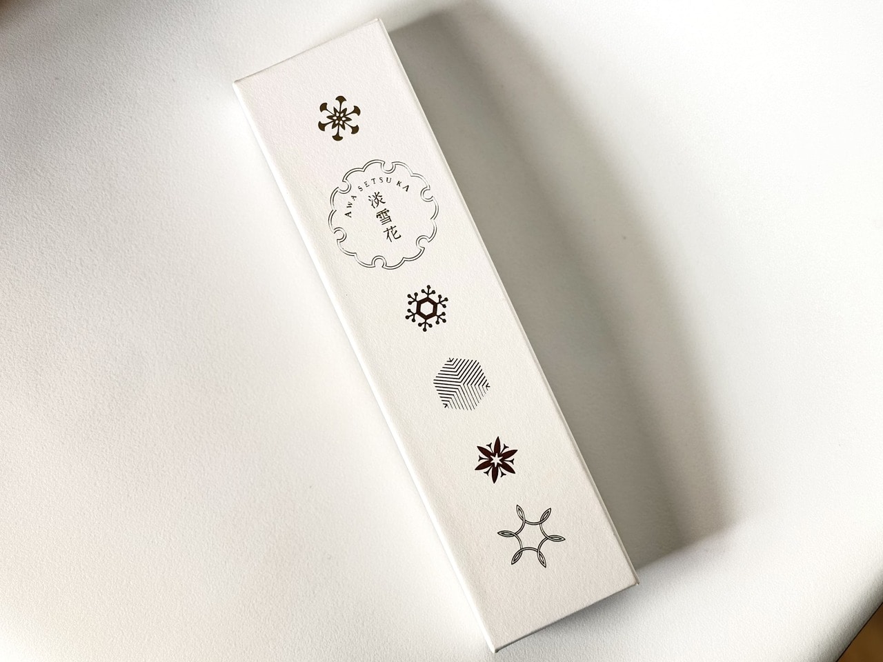 【藤い屋】「淡雪花」4個入りパッケージ