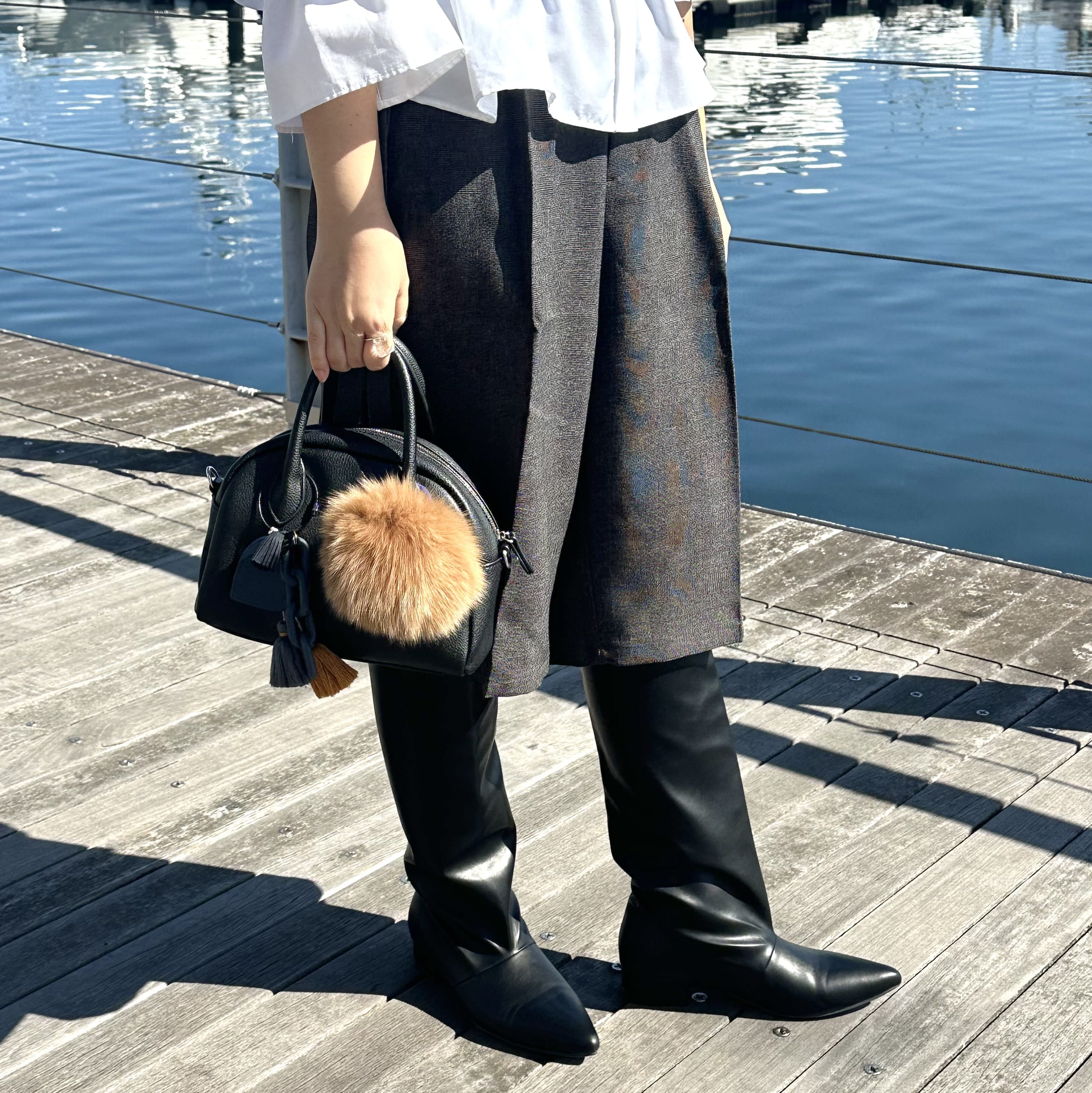30代のハーフパンツコーデ