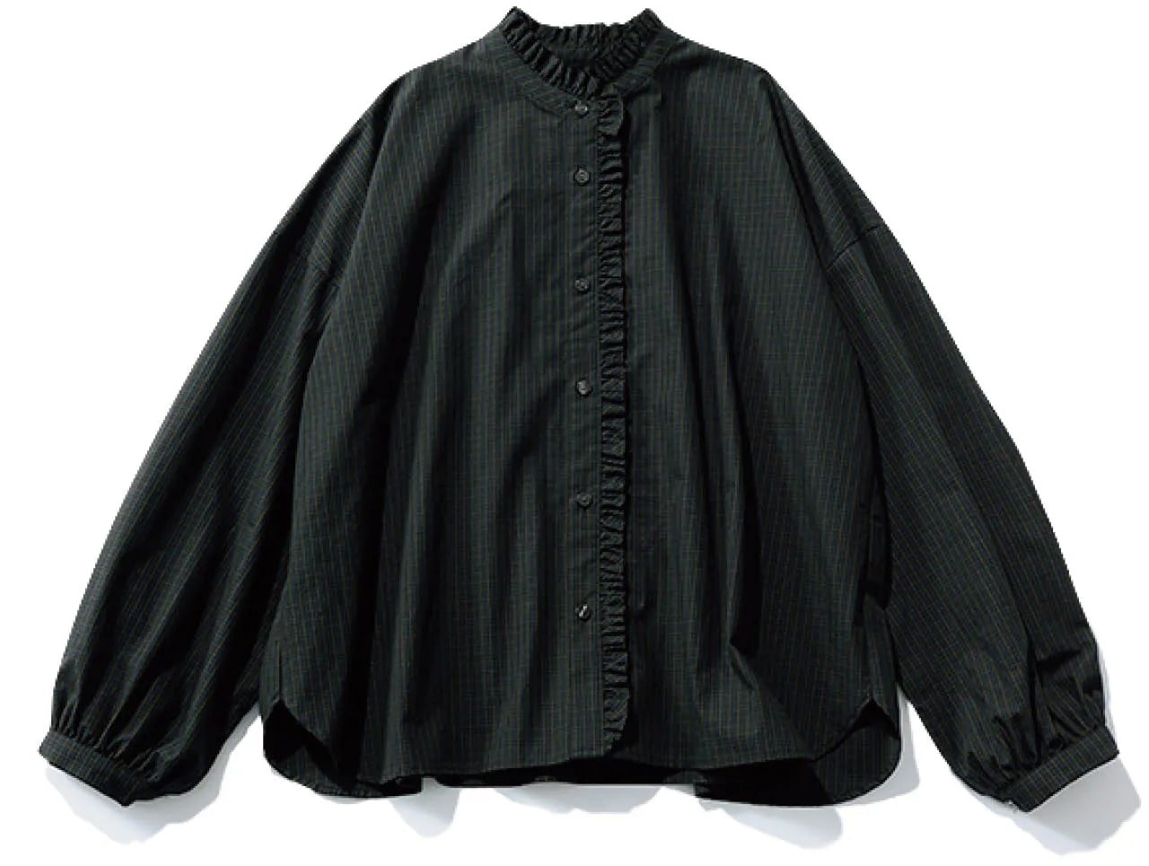 12closet（トゥエルブクローゼット） 【石上美津江さんコラボ】チェックフリルブラウス