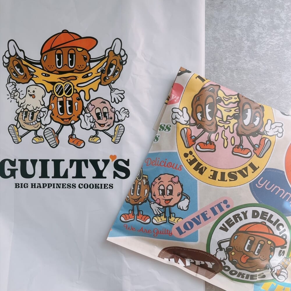 ソフトクッキー専門店ギルティーズのパッケージ