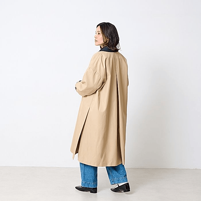 【高橋夏果さんコラボ】 ALL DAYS 付け衿トレンチコート