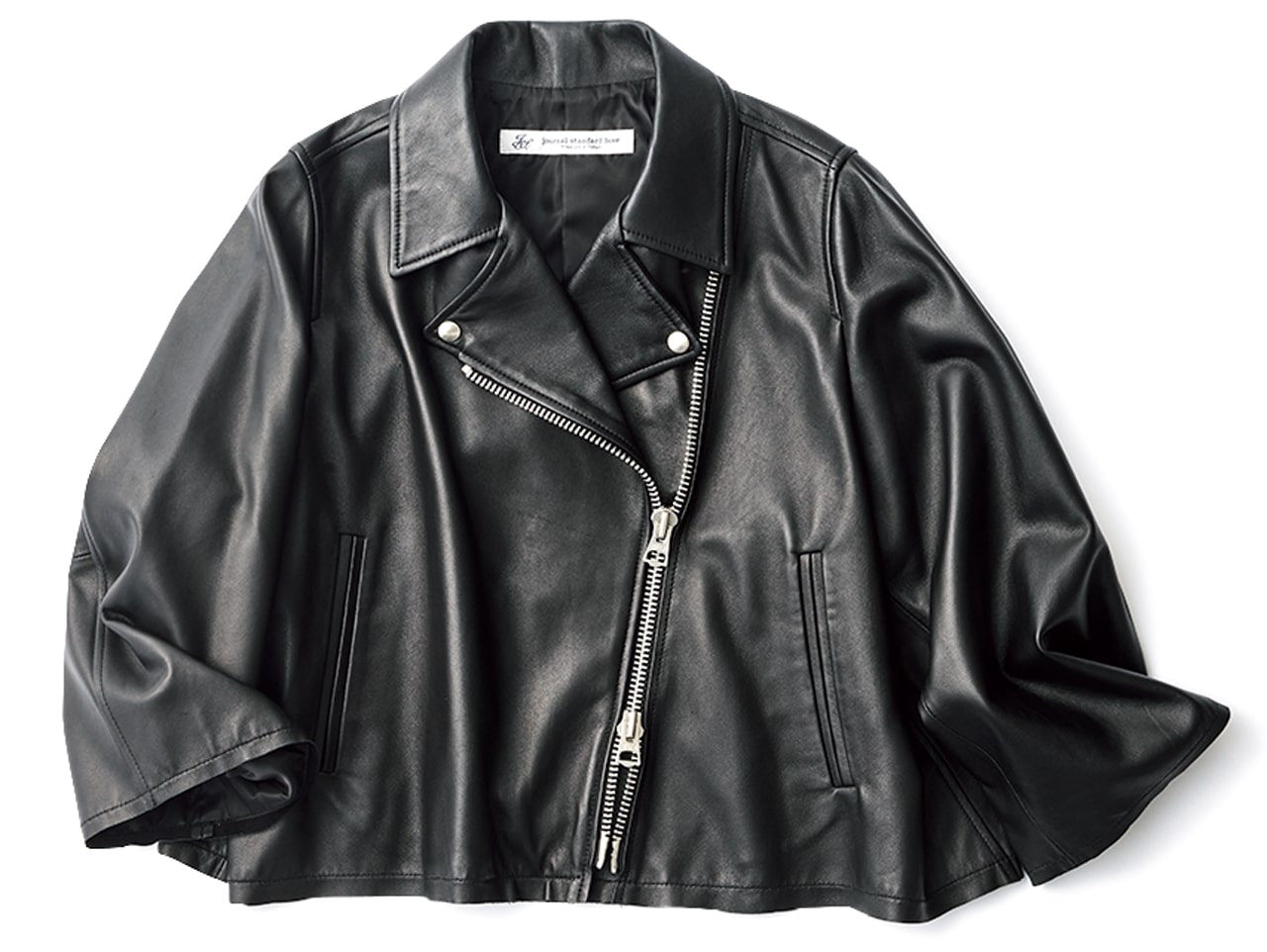 journal standard luxe(ジャーナル スタンダード ラックス)のレザー見えジャケット ¥52800