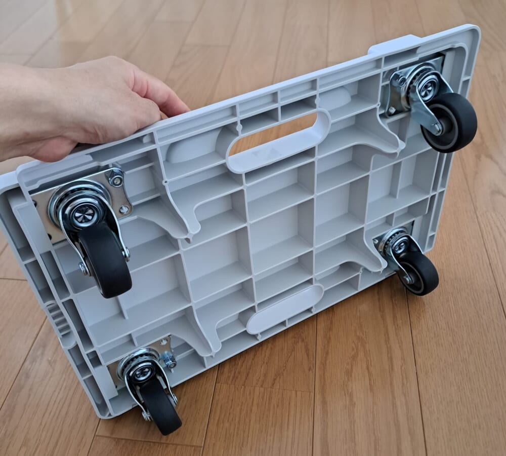 無印良品の平台車のキャスター
