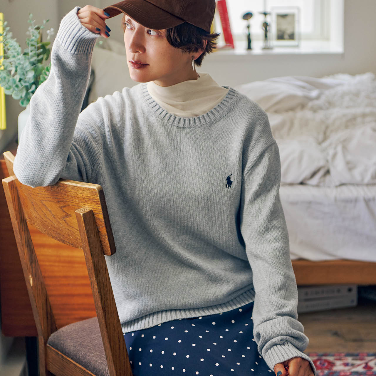 POLO RALPH LAUREN（ポロ ラルフ ローレン）7GG COTTON CREW NECK SWEATER