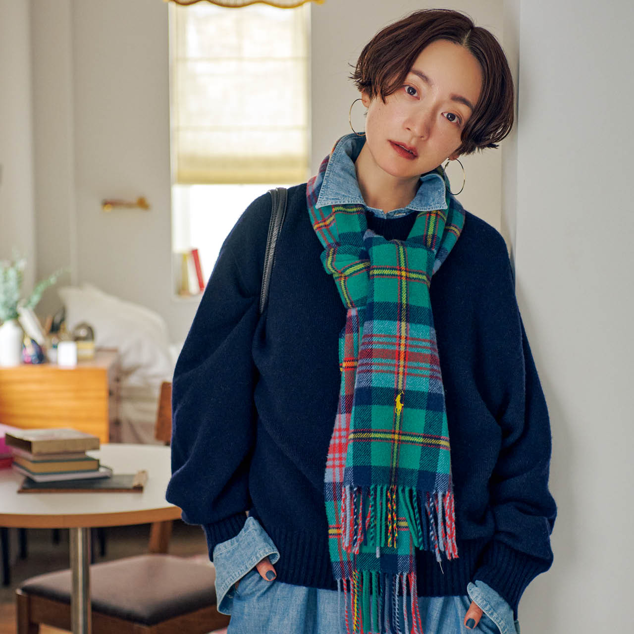 POLO RALPH LAUREN（ポロ ラルフ ローレン）CLASSIC PLAID SCARF