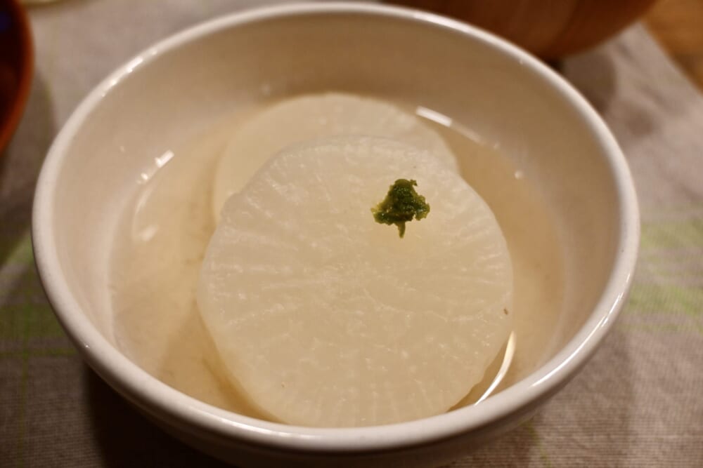 やすまるだし 京風昆布だし 大根 煮物 柚子胡椒