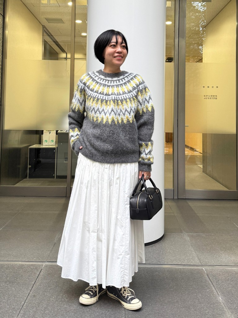 12closet
LEEマルシェ
【kazumiさんコラボ】フェアアイルニットカーディガン　スナップ
