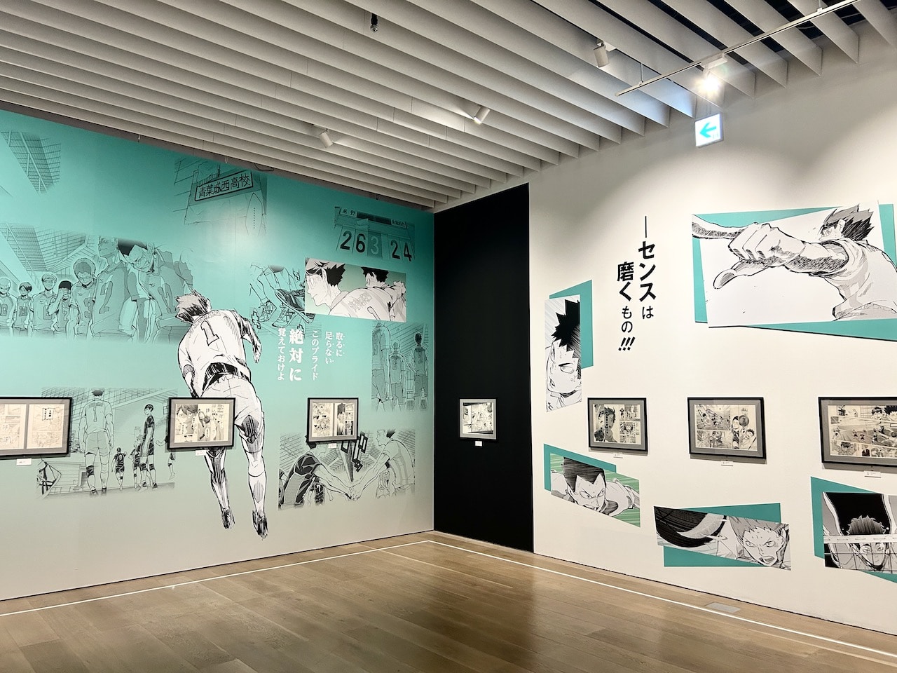 古舘春一 ハイキュー!!展 挑戦者たち「ZONE1 頂を目指す者たち」の青葉城西高校との試合