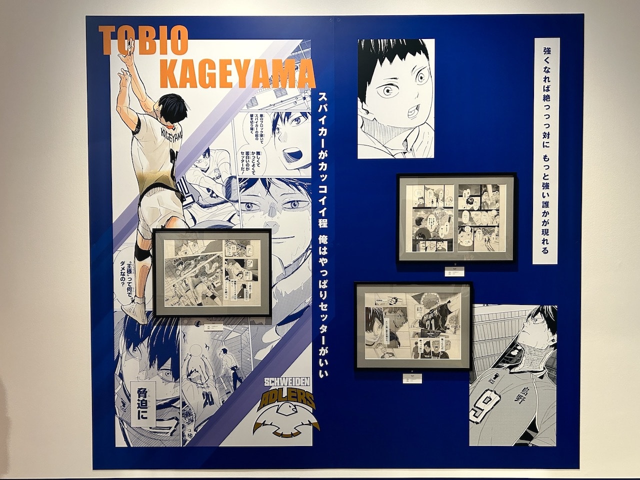 古舘春一 ハイキュー!!展 挑戦者たち「ZONE4 妖怪大戦争」影山を紹介するパネル