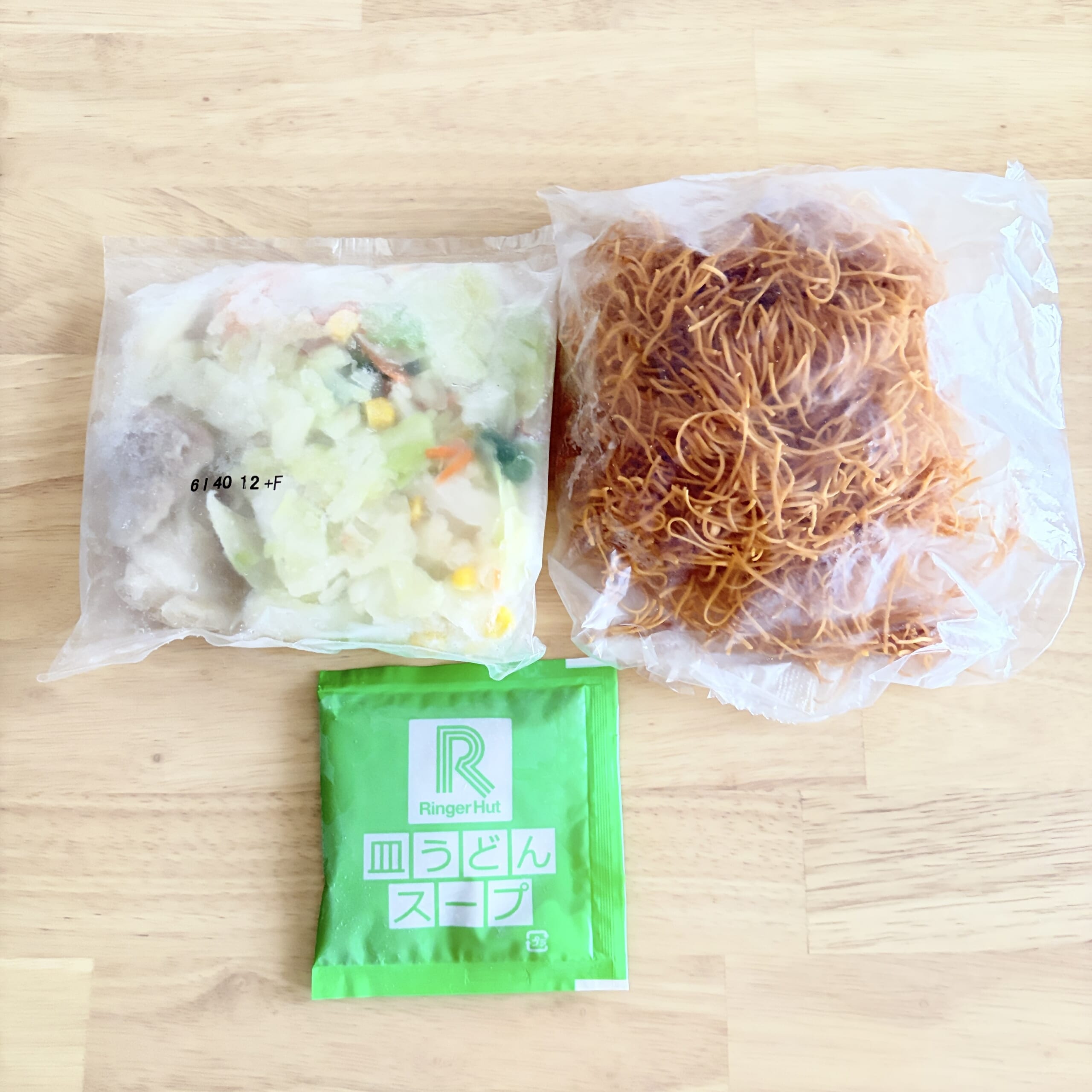 冷凍状態 皿うどん