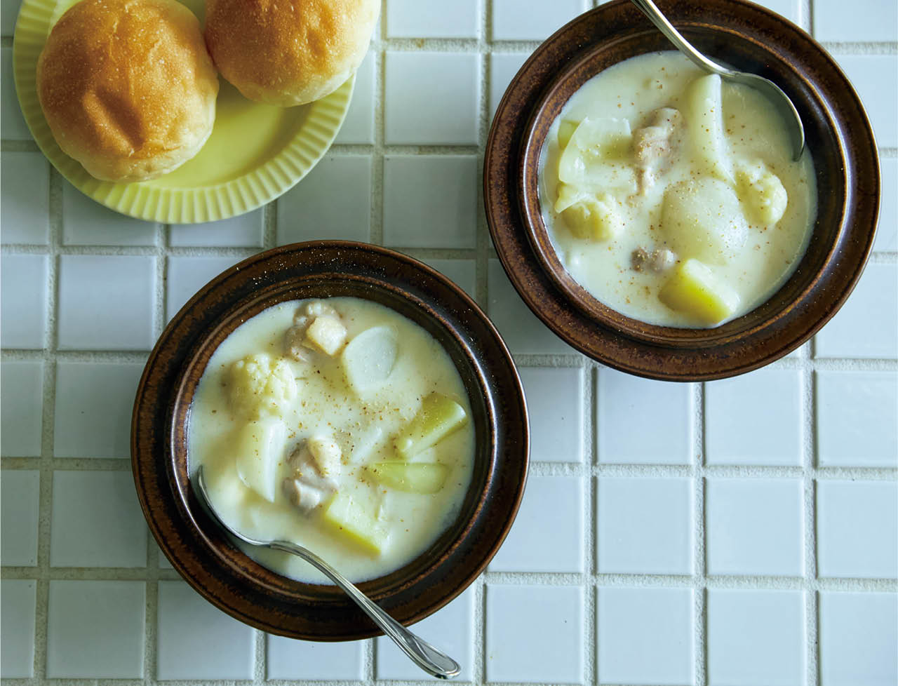 残り野菜を使ってブールマニエで作るクリームシチュー