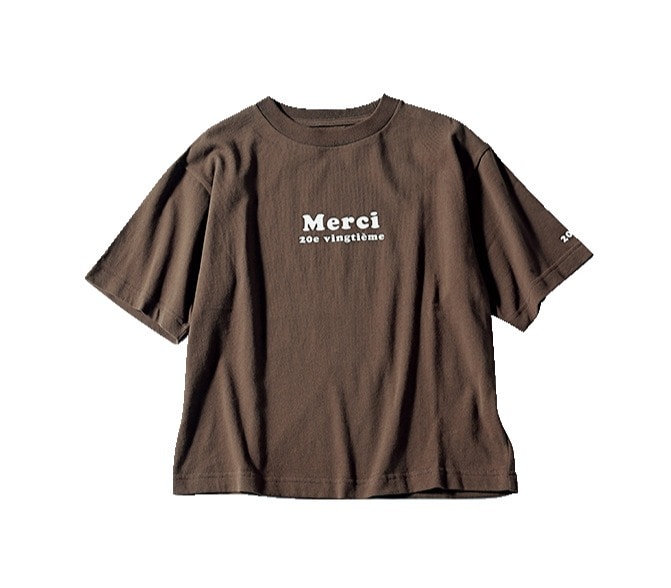 12closet (トゥエルブクローゼット)【洗える】USA コットン Merci Tシャツ