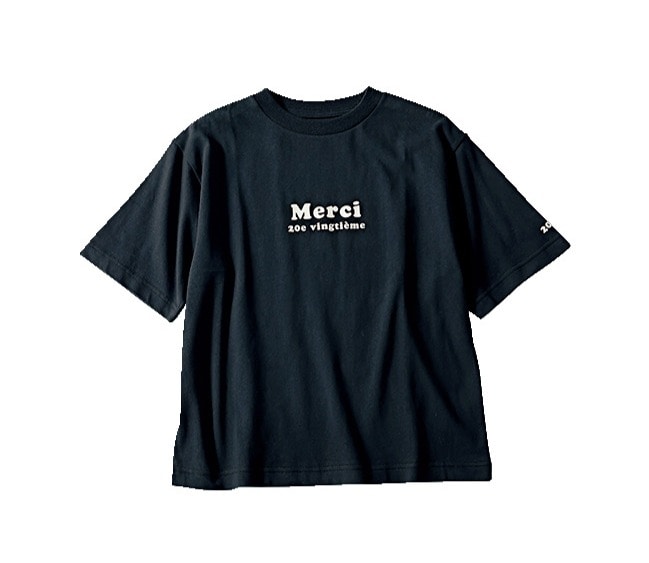 12closet (トゥエルブクローゼット)【洗える】USA コットン Merci Tシャツ
