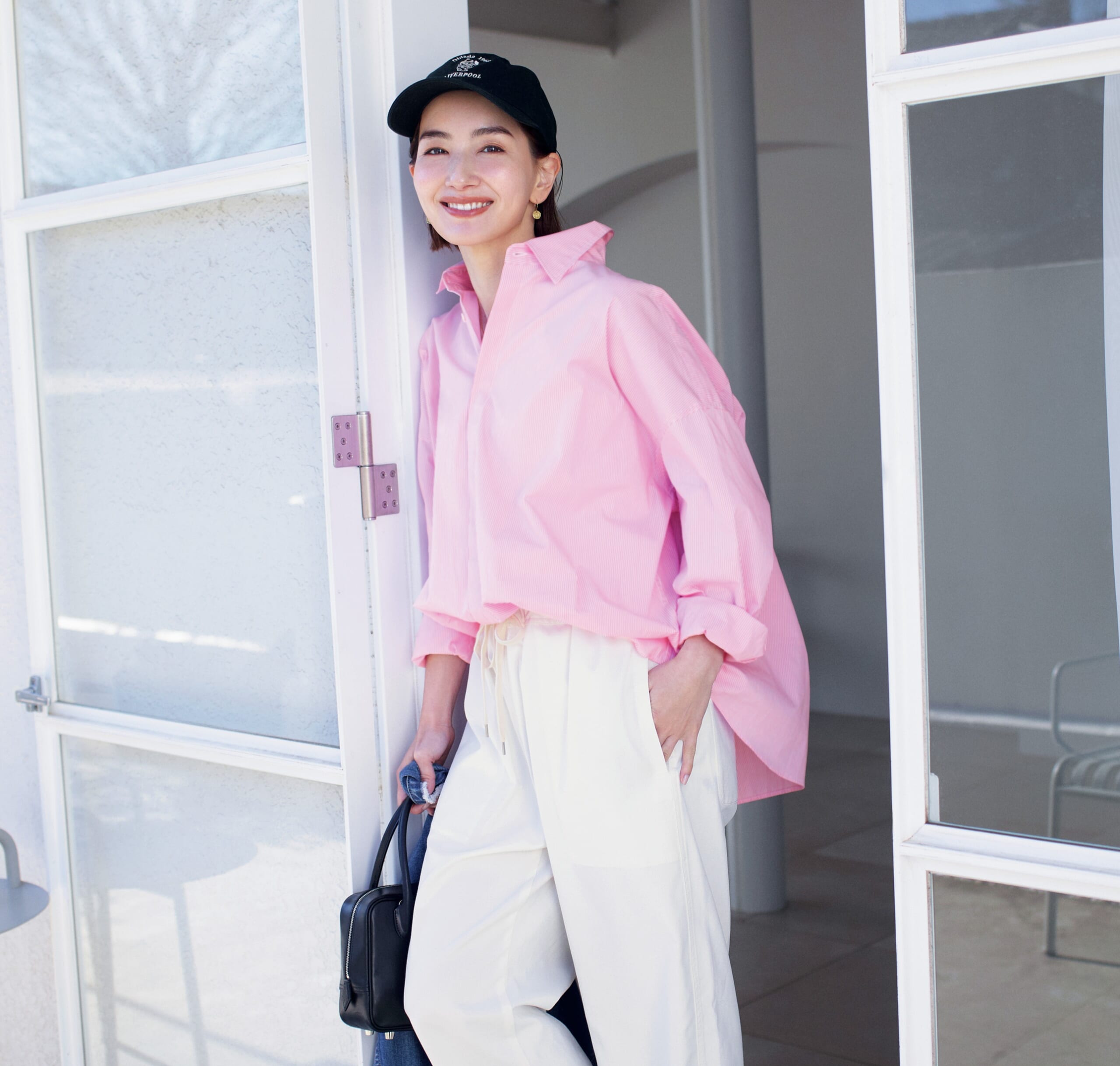 【DEAR DAYS】【洗える】バックフレアオーバーシャツ