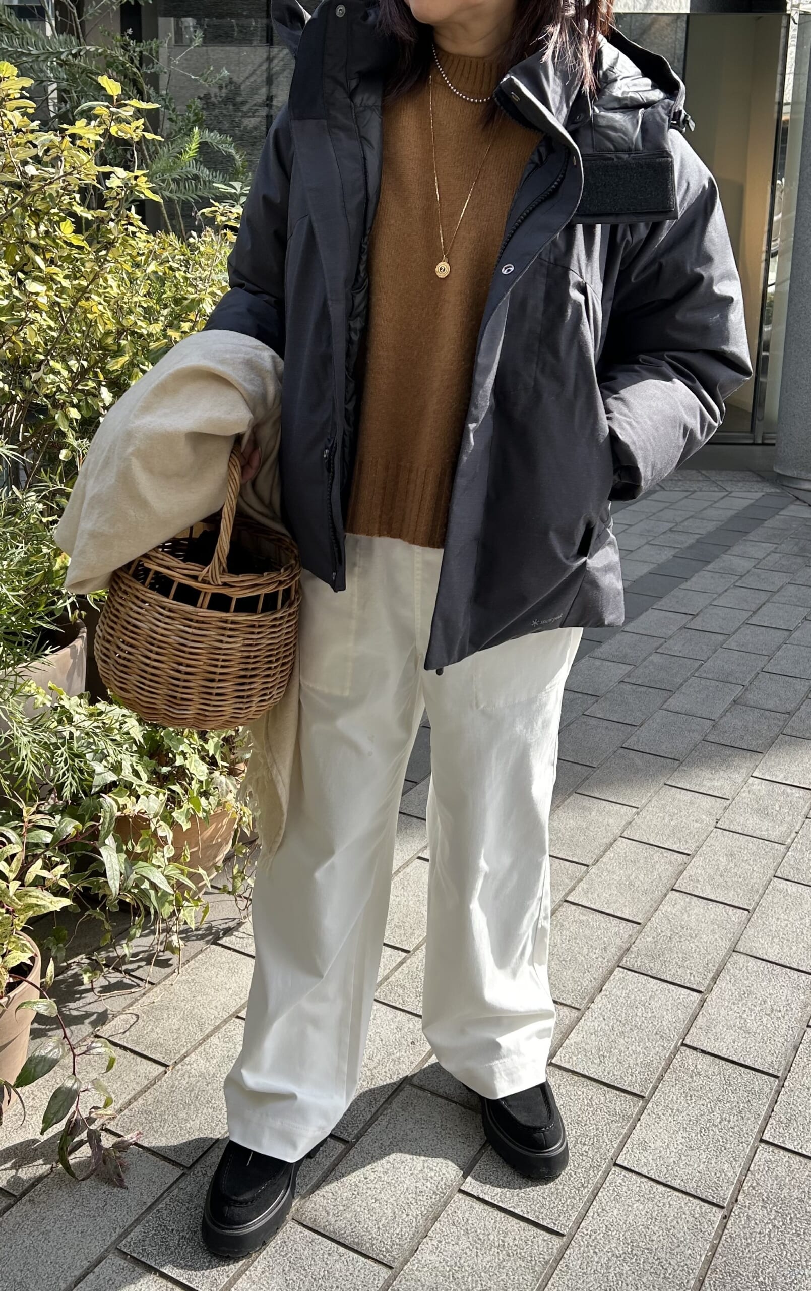 12closet LEEマルシェ 白パンツ 大人カジュアル 多機能ザ・エブリバディパンツ 多機能