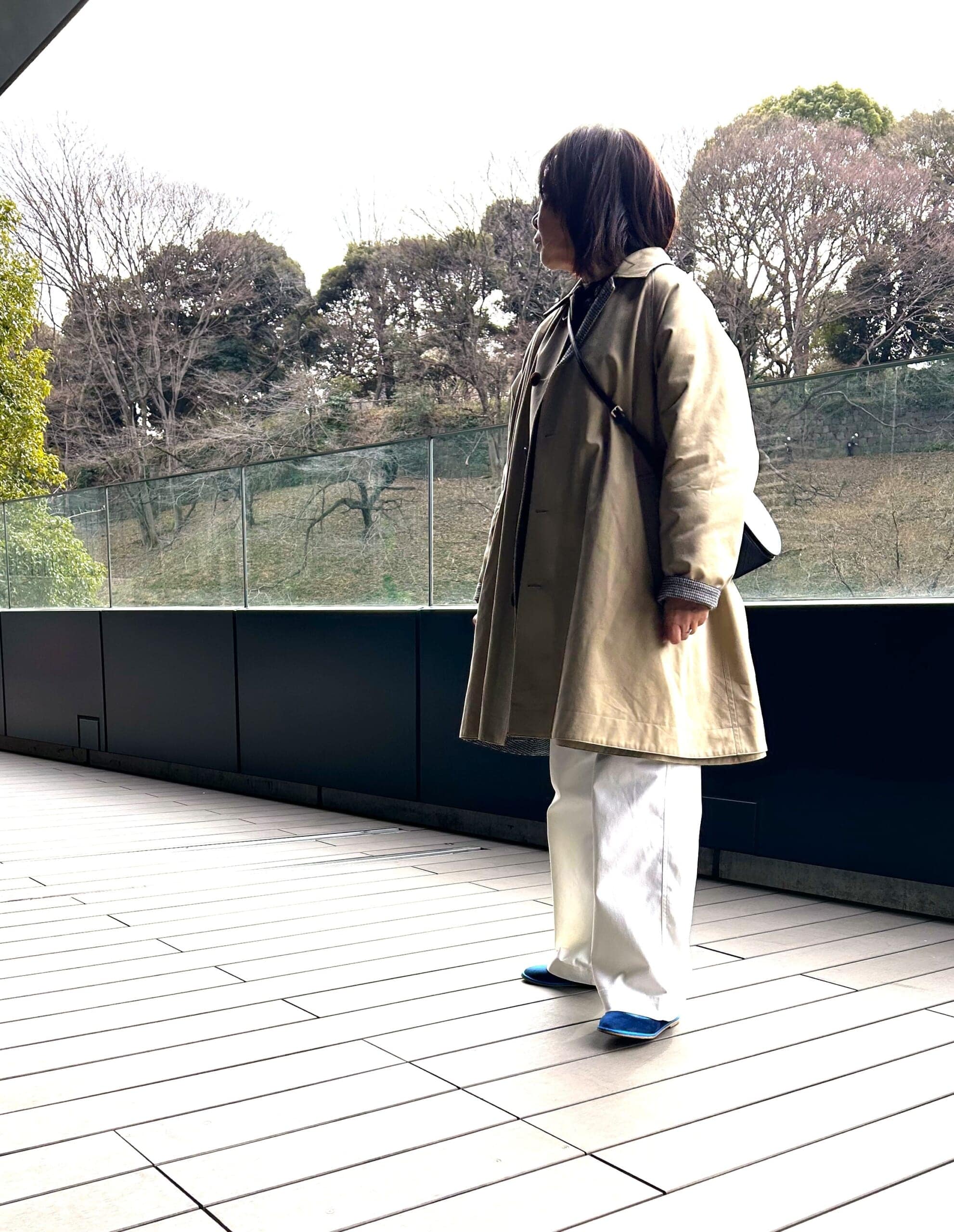 12closet LEEマルシェ 白パンツ 大人カジュアル 多機能ザ・エブリバディパンツ 多機能