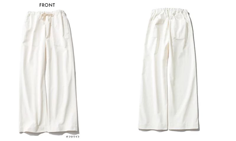 12closet LEEマルシェ 白パンツ 大人カジュアル 多機能ザ・エブリバディパンツ 多機能