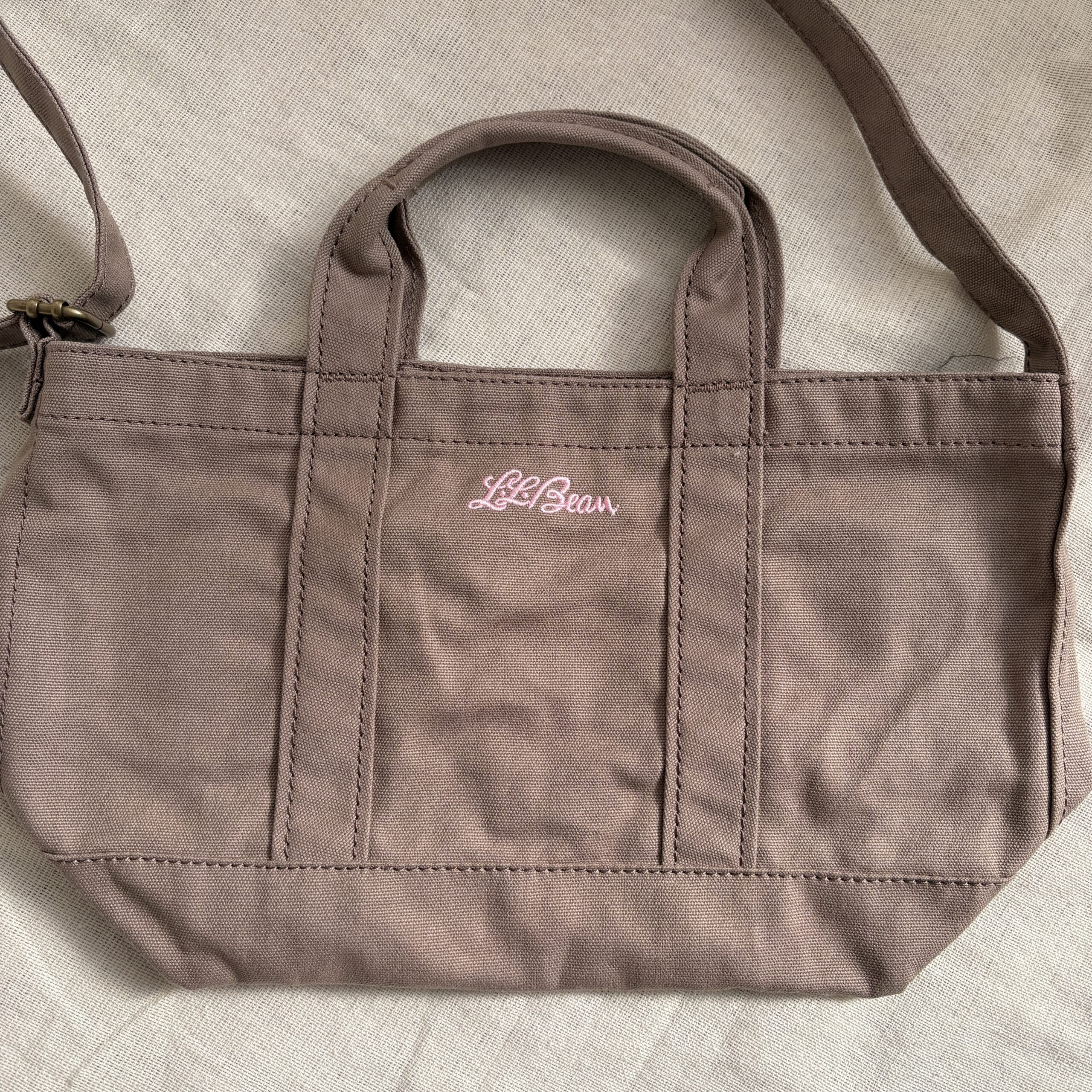【100人隊×L.L.Bean】2WAYスモールトート。モカブラウン