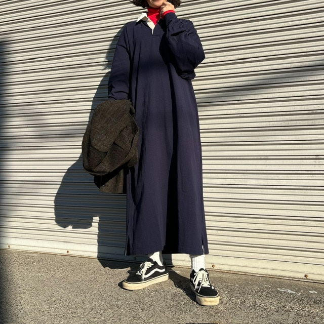 【LEE マルシェ】石上美津江さん別注TRIPLE CROWNポロワンピ