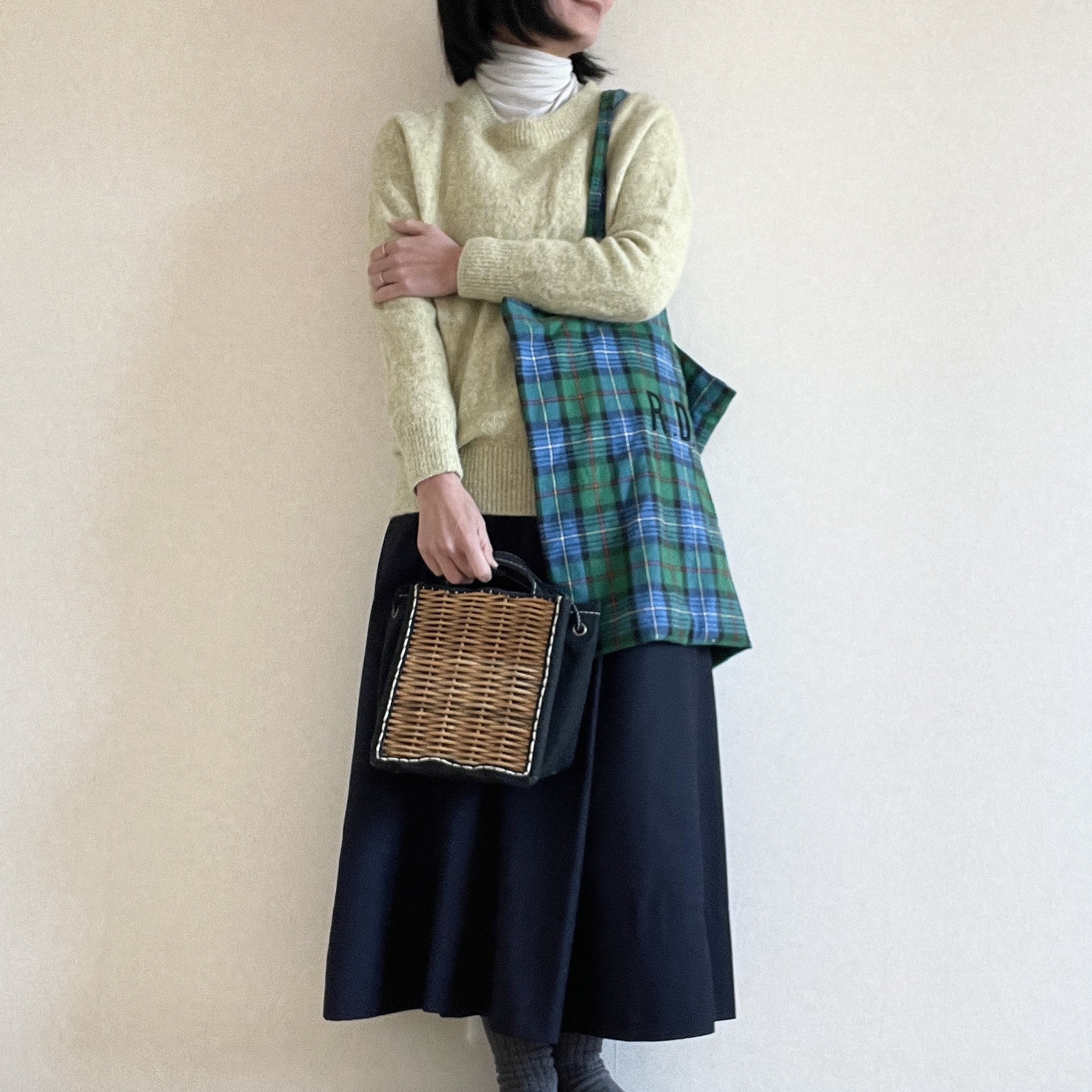 【石上美津江さん別注】【洗える】R.D.M EMBROIDERY TOTE BAG